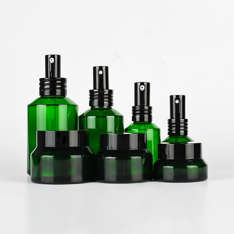 Custom Cosmetic Slant Shoulder Glass Bottle
