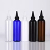 Private Label Customization 3oz 4oz 5oz 8oz 12 oz clear Amber PET Plastic Twist Top Cap Squeeze Applicator Hair Oil Bottle