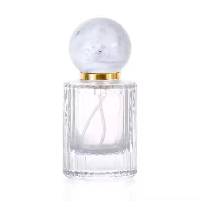 Customized Luxurious Empty Perfume Fragrance Spray clear 30ml 50ml Glass Perfume Bottle
