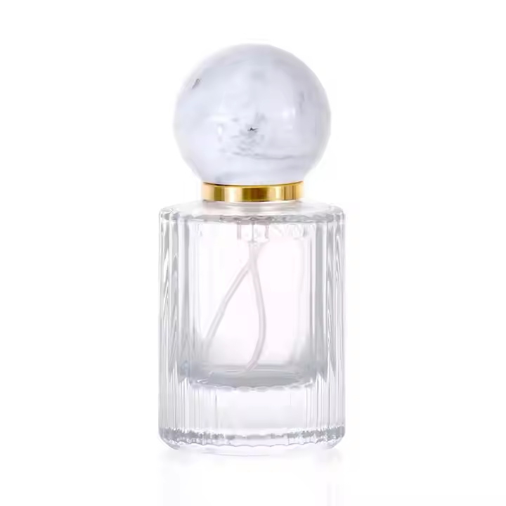 Customized Luxurious Empty Perfume Fragrance Spray clear 30ml 50ml Glass Perfume Bottle