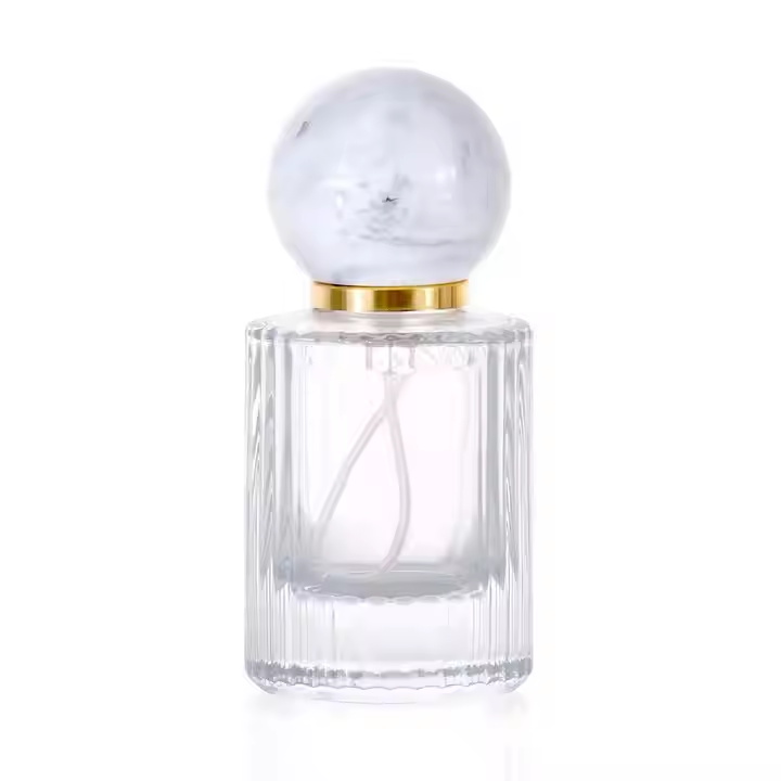 Customized Luxurious Empty Perfume Fragrance Spray clear 30ml 50ml Glass Perfume Bottle