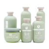 Custom Eco Friendly HDPE 250ml 300ml 400ml 16oz Green Squeeze Plastic Shampoo Bottle 8oz Body Lotion Jar
