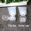5g 10g 15g 30g 50g 100g Empty Screw Flip Top Clear Plastic Soft Tube 30ml Capacity Squeeze Lipstick Facial Cleanser Cream