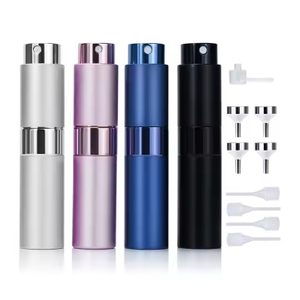 Luxury 8ml 10ML 15ML Mini Perfume Atomizer Refillable Perfume Bottles Travel Sized Aluminum Perfume Atomizer Spray Bottle