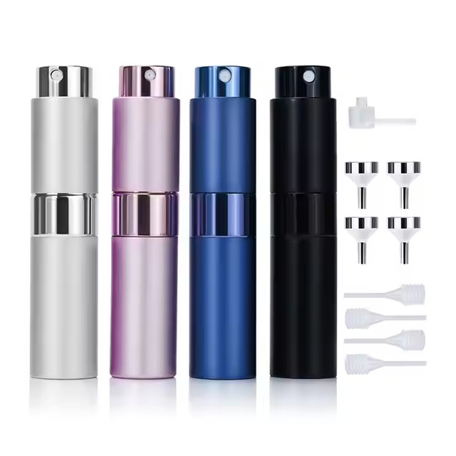 Luxury 8ml 10ML 15ML Mini Perfume Atomizer Refillable Perfume Bottles Travel Sized Aluminum Perfume Atomizer Spray Bottle