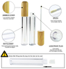 Eco-friendly Cosmetic Packaging 5ml 8ml 10ml 15ml Bamboo Lip Gloss Tube with Brush