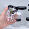 Hot Selling 25ml -- 1000ml Cream Container Food Grade Transparent Plastic Jars with Gold Lid PET & Screw Lid Design