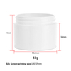 Wholesale Empty Cosmetic Container 50g 100g 150g 250g Double Layer Thick Wall White pp Plastic Body Butter Cream Scrub Jar