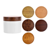 Wholesale Empty Cosmetic Container 50g 100g 150g 250g Double Layer Thick Wall White pp Plastic Body Butter Cream Scrub Jar