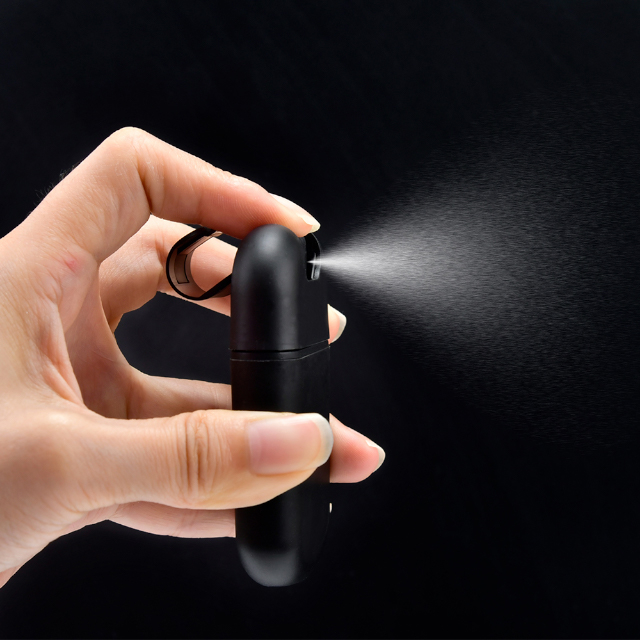Plastic Black 20Ml Refill Perfume Bottle Credit Card Atomizer Spray Bottle