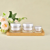 5g 15g 30g 50g Acrylic Cream Container Empty Clear Round Double Wall Plastic Eye Face Cream Jar Skincare Cosmetic Package
