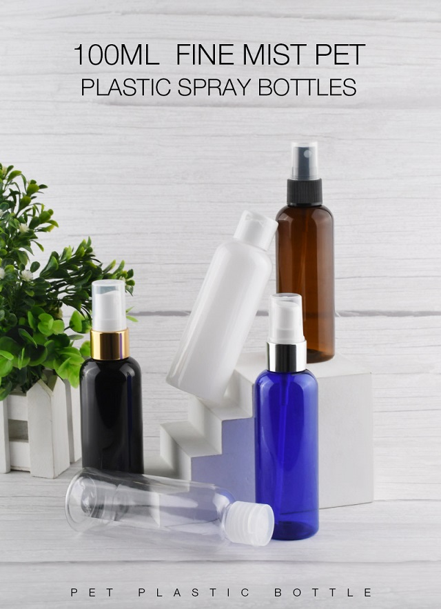 6Amber White clear Plastic Spray Bottle