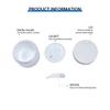 Frosted Clear Glass Cosmetic Jar