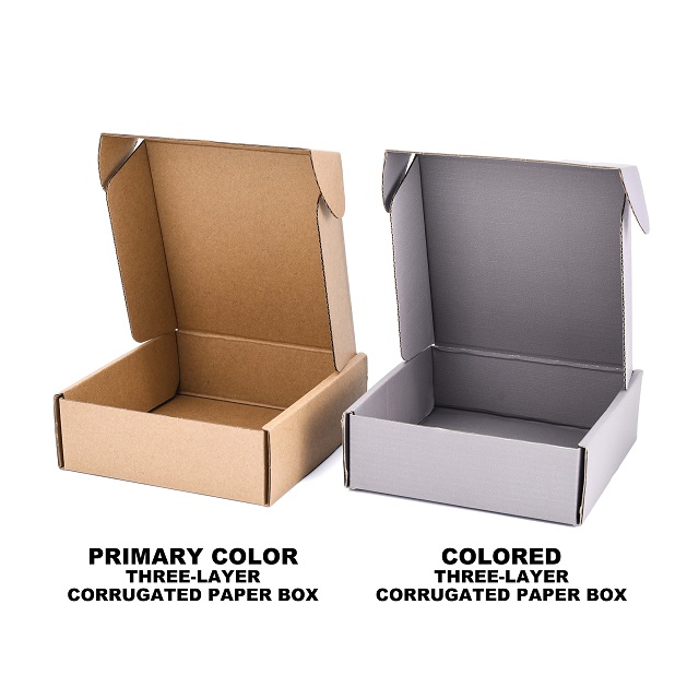 Black White Corrugated Cardboard Gift Box