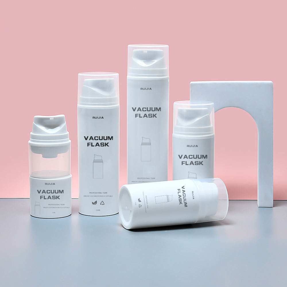 PP Plastic Airless Pump Bottle With Wide Neck