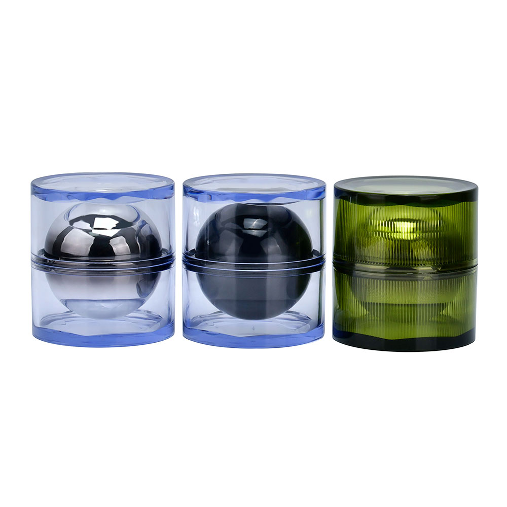 Custom Designed 30g 50g Plastic Cosmetic Container Round Skin Care PP Base Material Lotion Face Cream Jar