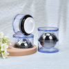Custom Designed 30g 50g Plastic Cosmetic Container Round Skin Care PP Base Material Lotion Face Cream Jar