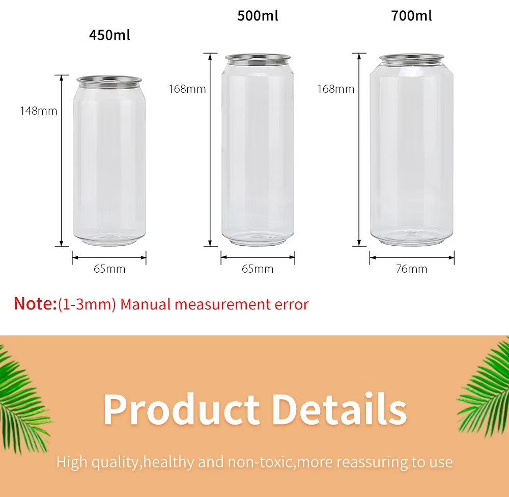 Round Plastic Juice Cans