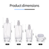 Empty Refillable Frosted Glass Cosmetic Cream Lotion Bottle 100ml 120ml 150ml Glass Pump Bottles for Emulsion Essence Liquid