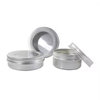 Inside Visible 60ml 80ml 100ml 150ml Empty Metal Can Container Aluminum Tin Jar With Clear Window