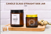 Empty Canning Spice Powder Candle Jar 8oz Thick Amber Round Glass Jars with Metal Lids