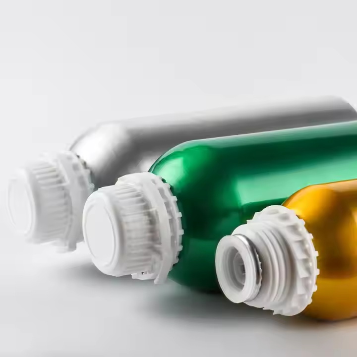 Custom 50ml 100ml 150ml 200ml 250ml 300ml 500ml 500ml 1000ml Essential Oil Engine Oil Paint Aluminum Bottle with Tamperproof Cap