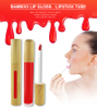 Eco-friendly Cosmetic Packaging 5ml 8ml 10ml 15ml Bamboo Lip Gloss Tube with Brush