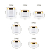 Hot Selling 25ml -- 1000ml Cream Container Food Grade Transparent Plastic Jars with Gold Lid PET & Screw Lid Design