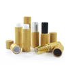 Natural Empty Gift Golden Silver Cosmetic Make up 3g 5g Bamboo Lipstick Lip Balm Tube Bamboo Lip Gloss Tube