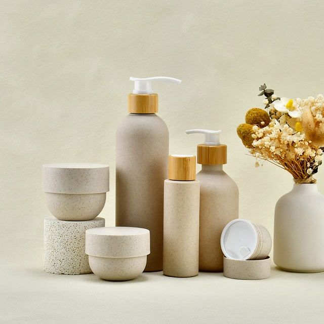 Eco Friendly Wheat Straw Cosmetic Containers