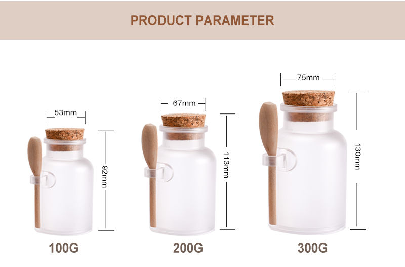 ABS Plastic Bath Salt Bottle 