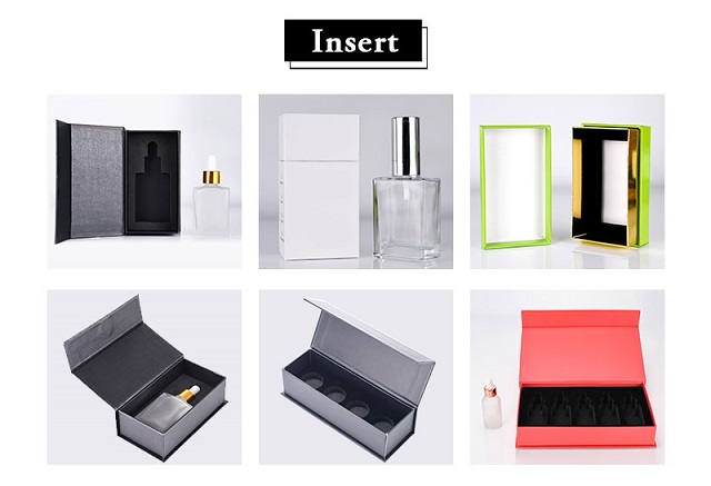 Glass dropper bottle with box