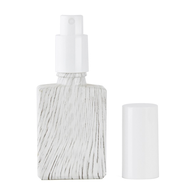 square Rectangle Glass Perfume Mist Spray Bottle
