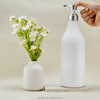 White Lotion Pump Plastic Shampoo Conditioner Bottle