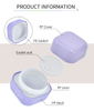 Skin Care Cosmetic Package 20g 30g 50g Square PP Blue White Purple Eye Face Lotion Cream Cosmetic Jar