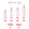 Cosmetic 30g 50g Pink Glass Cream Jar 30ml 50ml 100ml Pink Glass Bottle for Skin Care Foundations Serums Cream