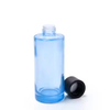 Custom Logo Thick Bottom 10ml 30ml 50ml 120ml Flat Shoulder Glass Essence Face Serum Essential Oil Dropper Bottle with Black Cap