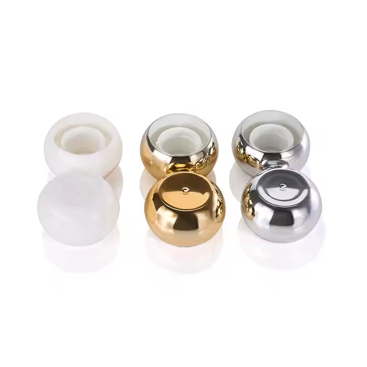 Luxury 30ml 50ml 100ml 150ml White Black Cosmetic Packaging Empty Cream Lotion Plastic Pe Soft Tube With Gold Screw Cap