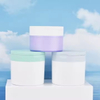 High Quality Body Scrub Facial Mask Container 100g 150g Plastic PP White Cosmetic Cream Jar with Spoon