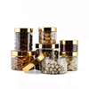 Hot Selling 25ml -- 1000ml Cream Container Food Grade Transparent Plastic Jars with Gold Lid PET & Screw Lid Design