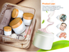 Hot sale 15ml 30ml 50ml 100ml 150ml 200ml 250ml White PP Plastic Cosmetic Cream Jar with Bamboo Wooden Lid