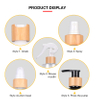 100ml 150ml 250ml 500ml 8oz Cosmetic Packaging Container Body Shampoo Pet Plastic Bottle With Bamboo Lid