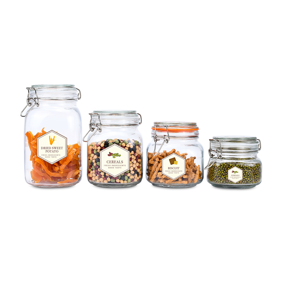 Glass Storage Mason Jar 500ml -1500ml custom