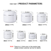 In Stock 5G 30G 50G 100G White Sturdy Thick Double Wall Plastic Container Jar for Lotion Creams Toners Lip Balms Makeup Samples