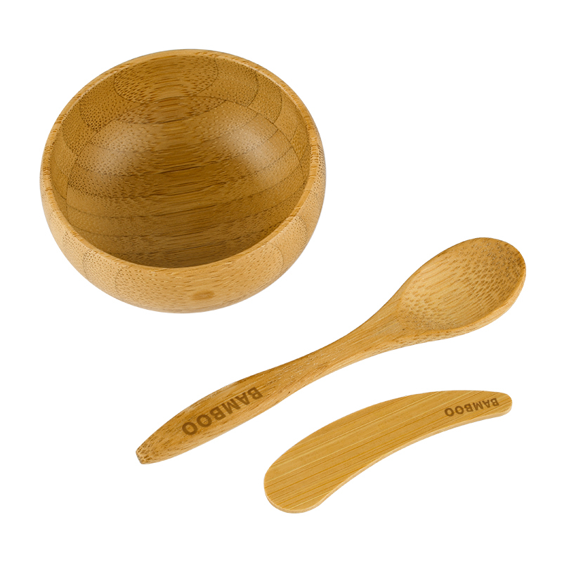 Bamboo Face Facicl Bowl with Spoon