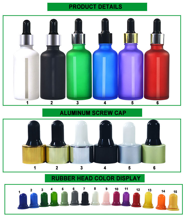 Wholesale 5ml 10ml 15ml 20ml 30ml 50ml 100ml Amber Glass Essential Oil Bottle with Dropper