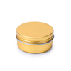30g 50g 100g Screw Top Metal Containers Aluminum Jar Tin Can with Lids
