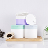 High Quality Body Scrub Facial Mask Container 100g 150g Plastic PP White Cosmetic Cream Jar with Spoon