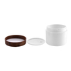 Wholesale Empty Cosmetic Container 50g 100g 150g 250g Double Layer Thick Wall White pp Plastic Body Butter Cream Scrub Jar