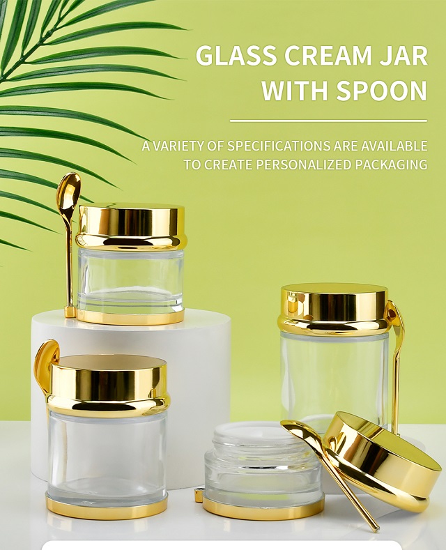 Glass Face Cream Jar